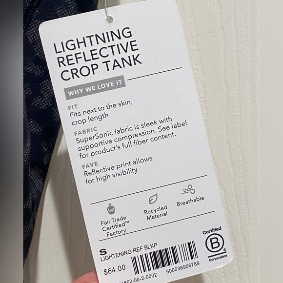 NWT, Athleta Reflective Cheetah Print Crop Top - Picture 4 of 6